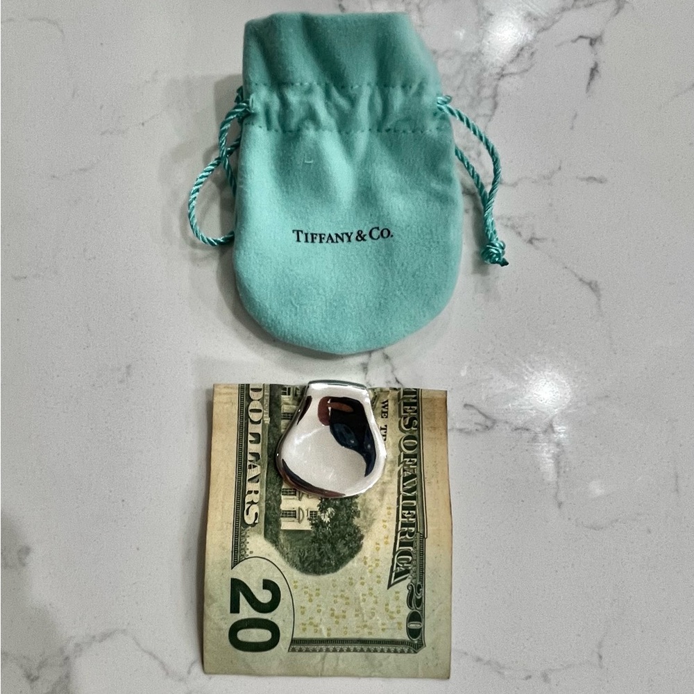Tiffany & Co. Sterling Silver Thumbprint Money Clip (Money Not Included 😂)